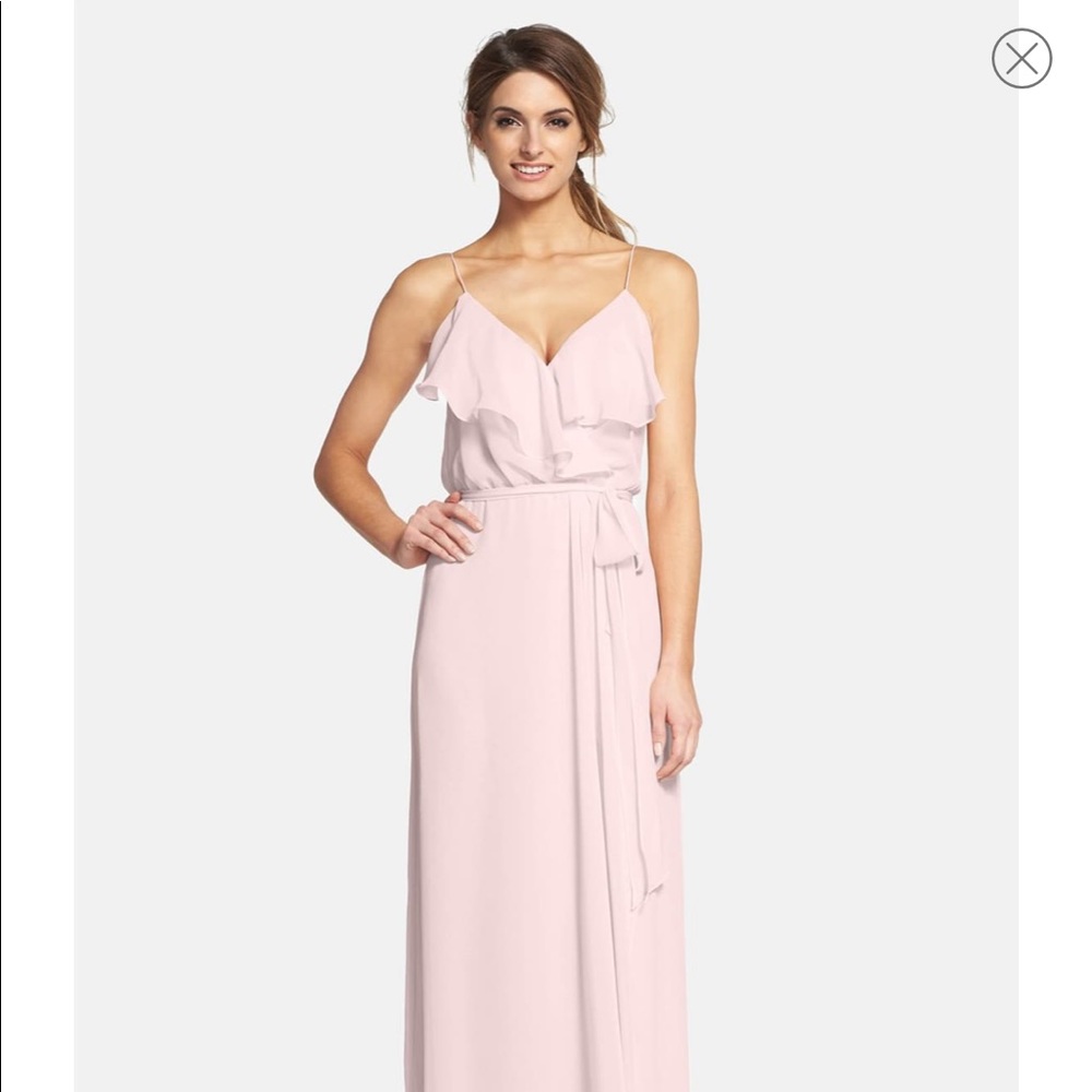 Nouvelle by Amsale bridesmaid dress in Powder